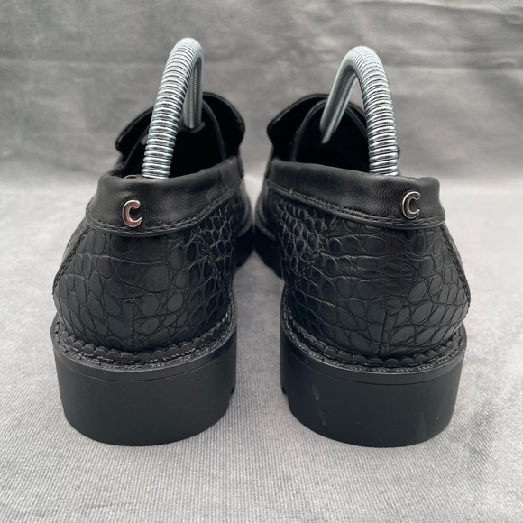 Circus by Sam Edleman Women’s Desmond Crocodile Print Loafers Black Sz 10 - Picture 4 of 9